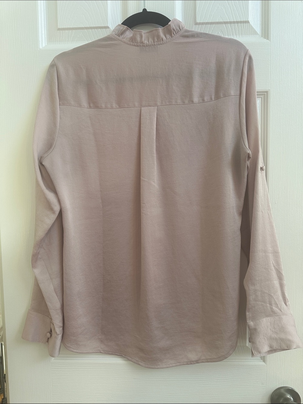 Express Light Pink Button-Front Blouse - Picture 6 of 6